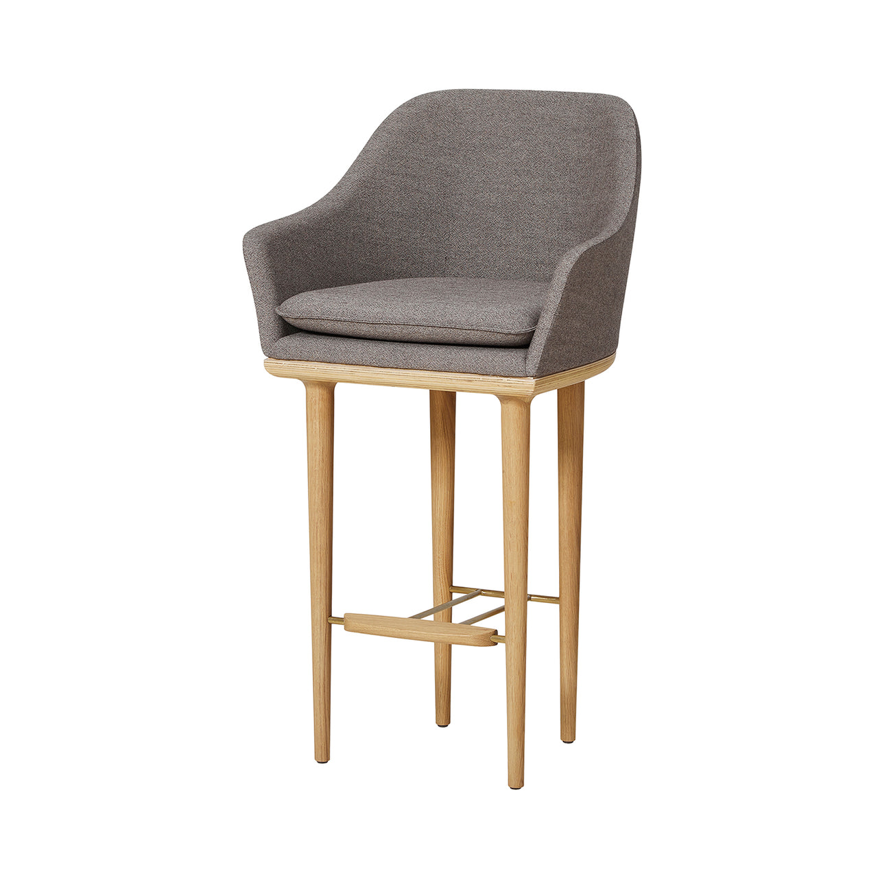 Lunar Bar Chair: Natural Oak
