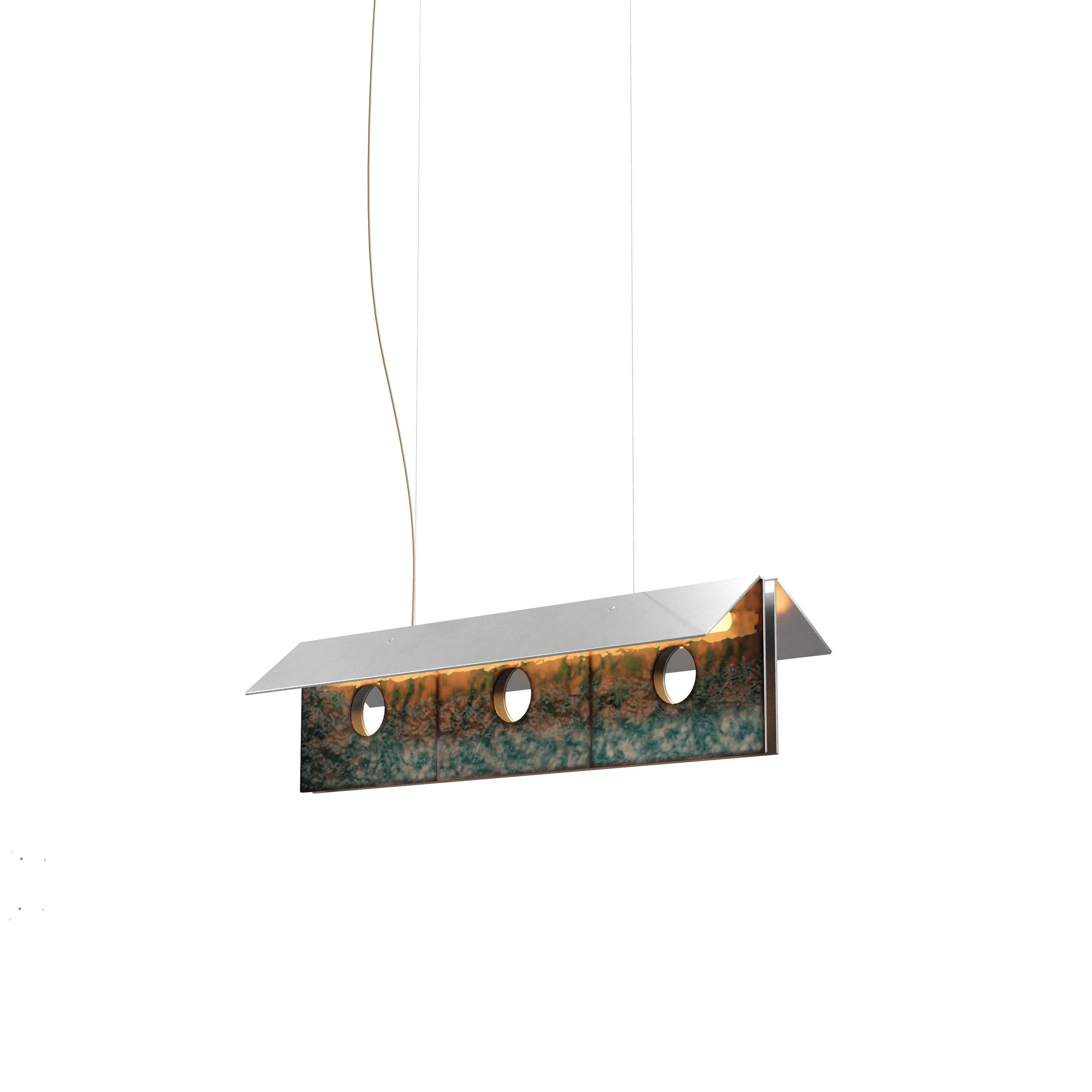 Bolda Atelier 01C Suspension Lamp: Steel Grey