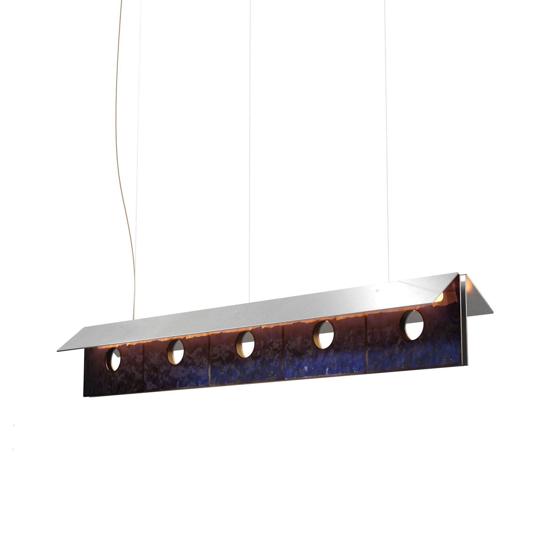 Bolda Atelier 01E Suspension Lamp: Bluish Black