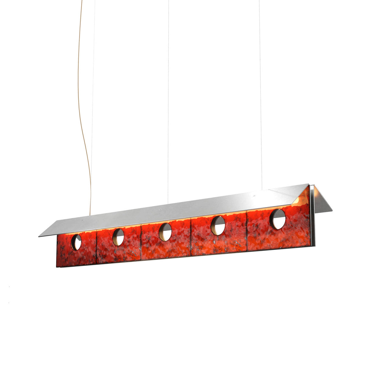 Bolda Atelier 01E Suspension Lamp: Flame Orange