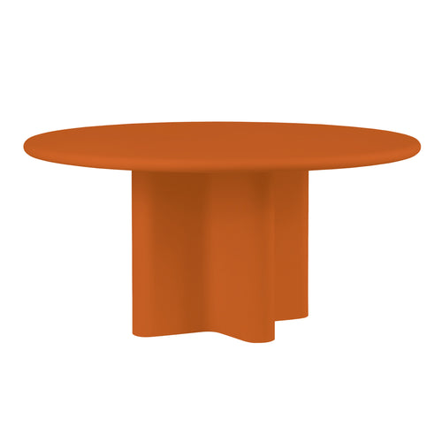 Bonbon Round Dining Table: Large + Lacquered Brick