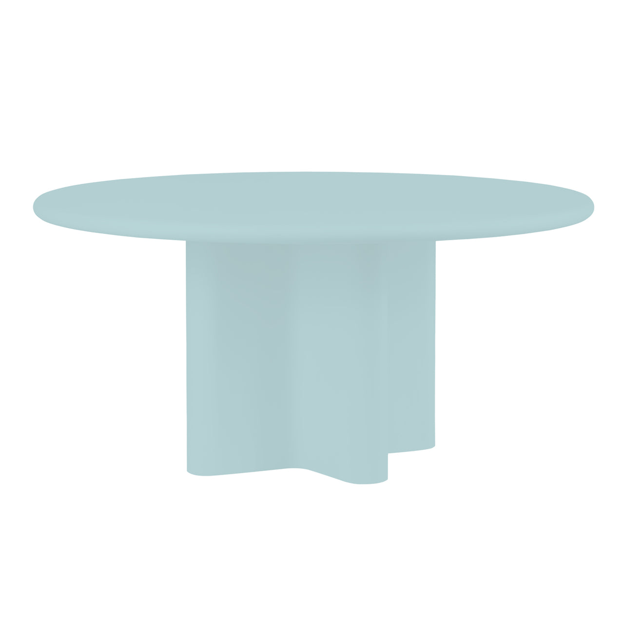 Bonbon Round Dining Table: Large + Lacquered Cloud