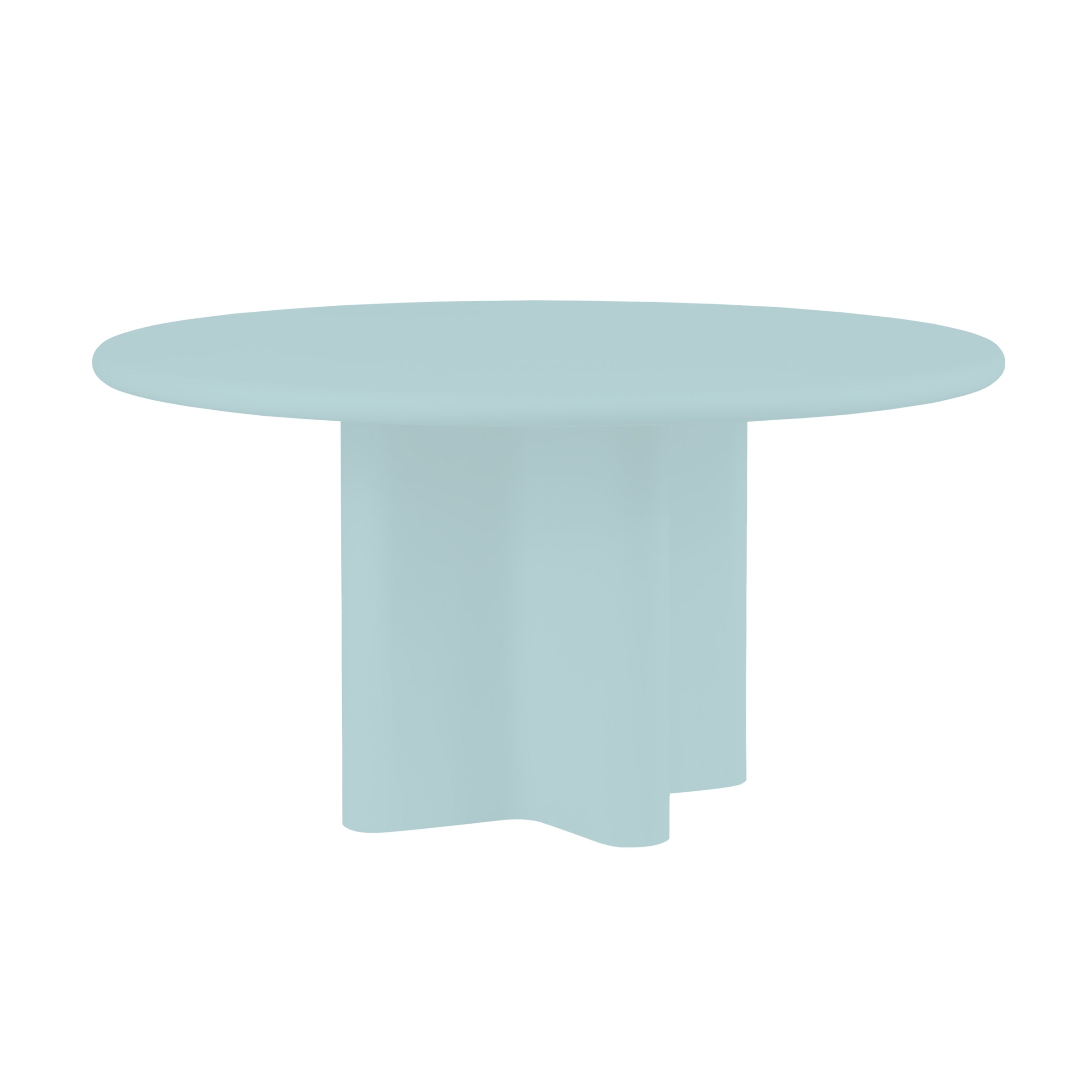 Bonbon Round Dining Table: Medium + Lacquered Cloud