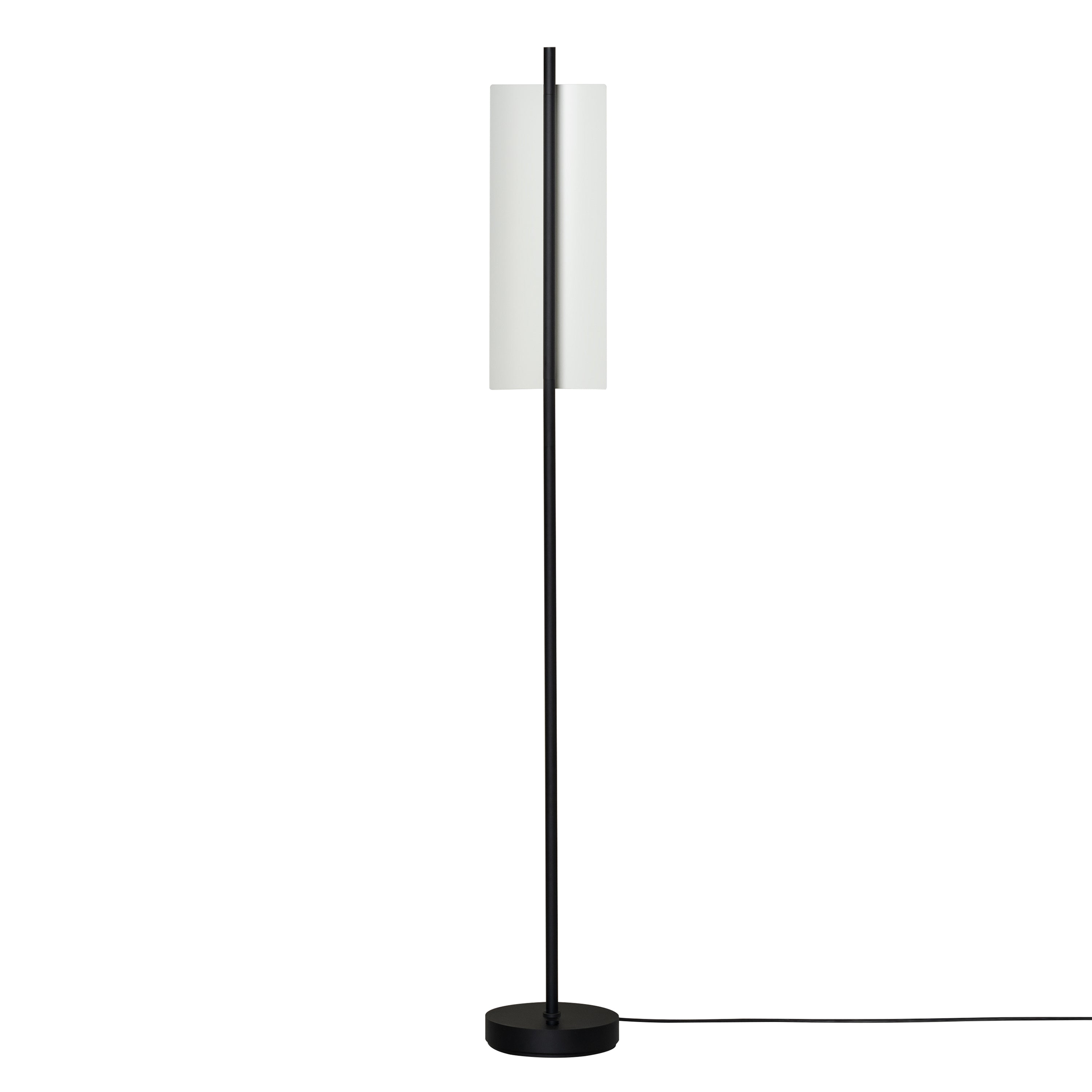 Lamina 45 Floor Lamp: White Grey