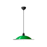 Lampiatta Pendant: Green + Black + Large - 19.7