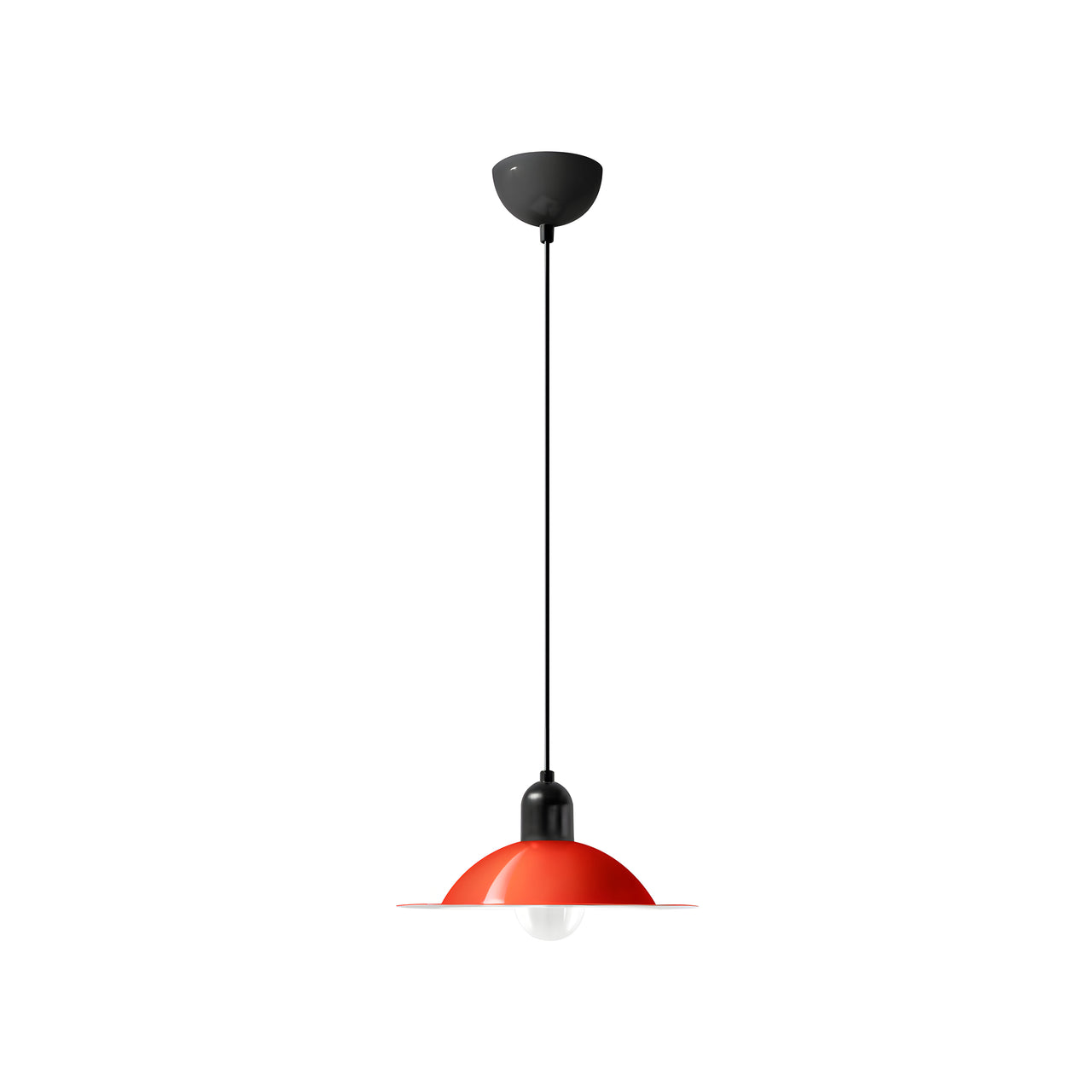 Lampiatta Pendant: Red + Black + Small - 11.1