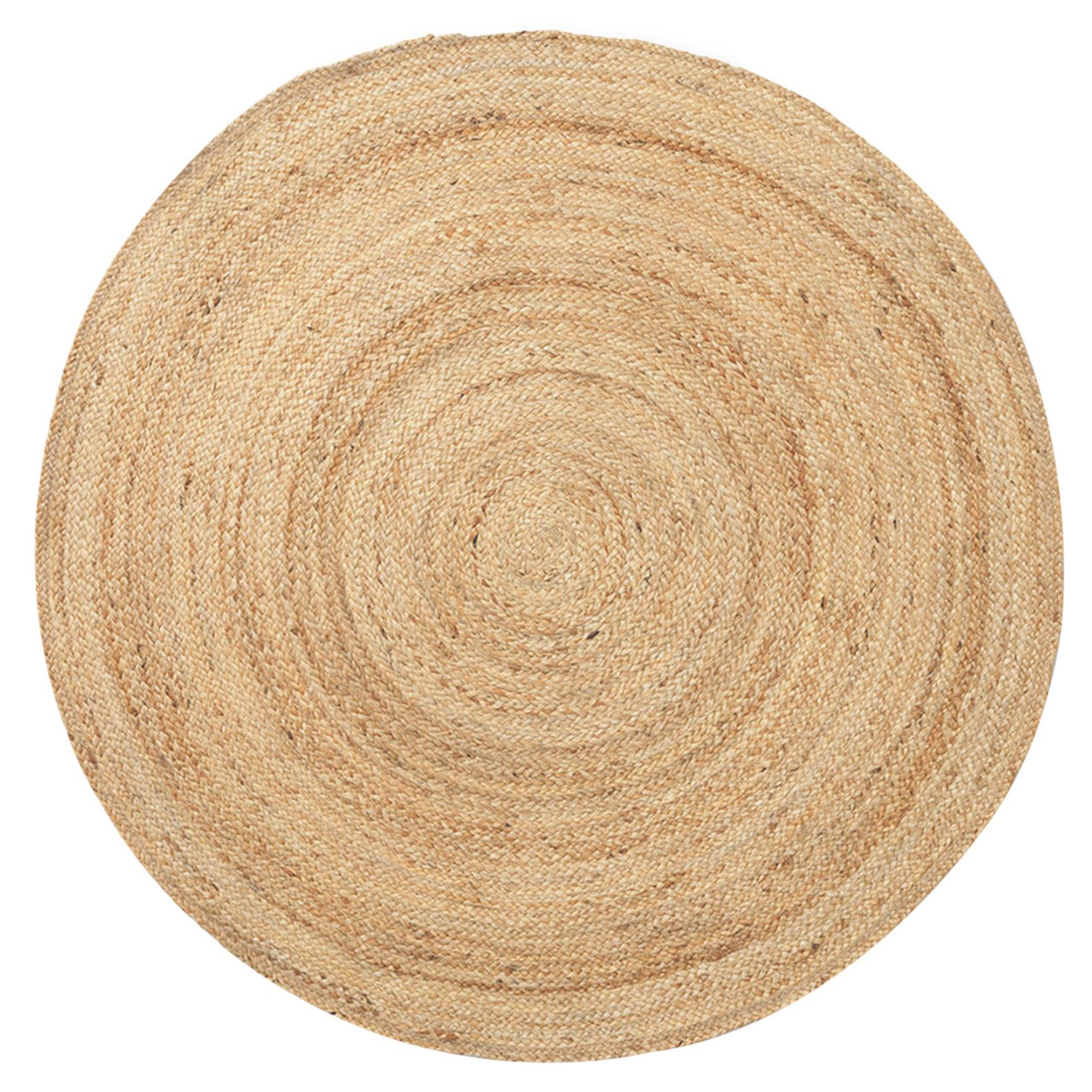 Braided Jute Rug – Natural, Pear-shaped rug