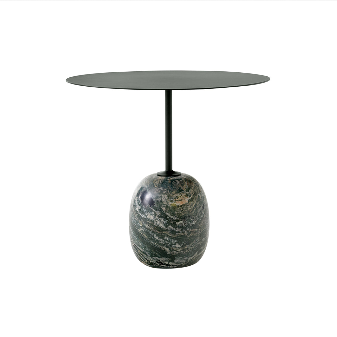 Lato Table LN9: Deep Green + Verde Alpi Marble