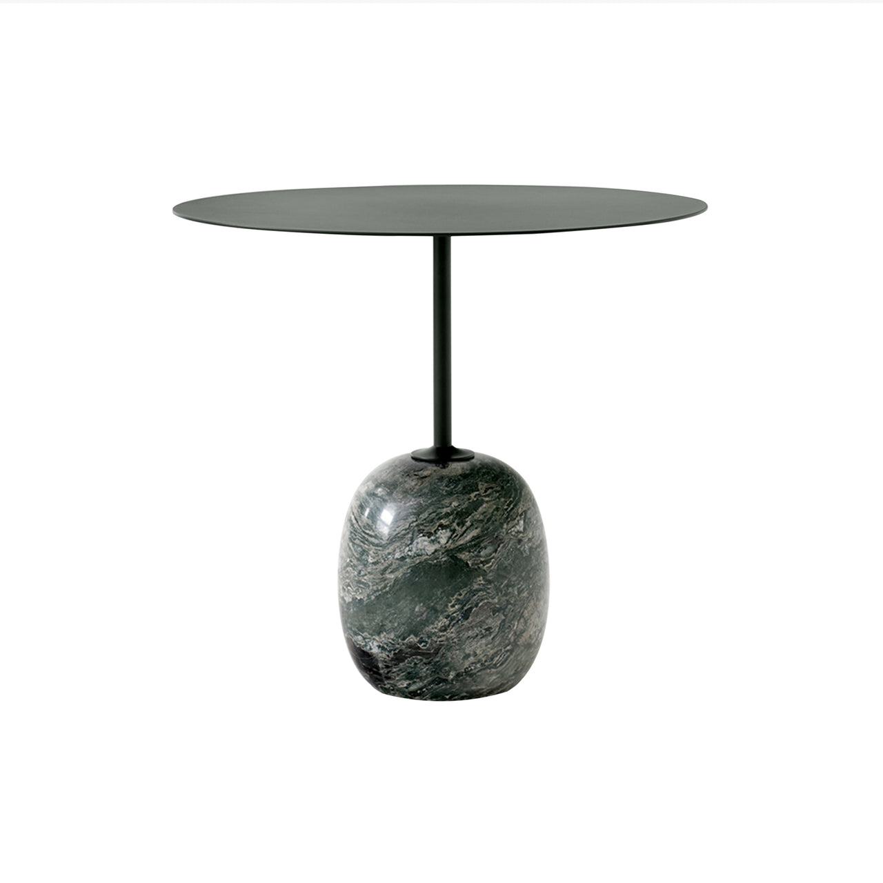 Lato Table LN9: Deep Green + Verde Alpi Marble