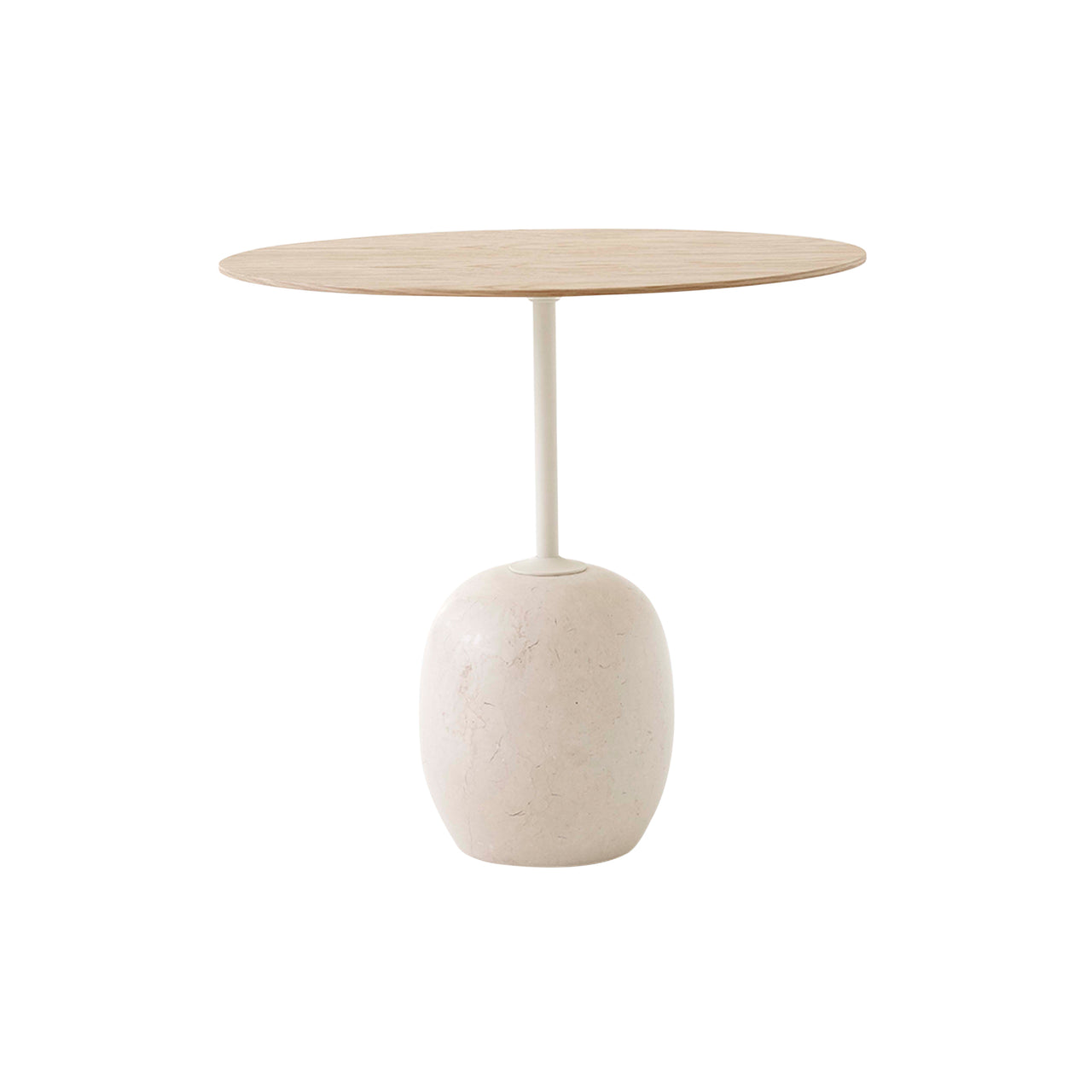 Lato Table LN9: Oak + Crema Diva Marble