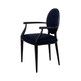 Laval Chair: With Arm + Black Oak