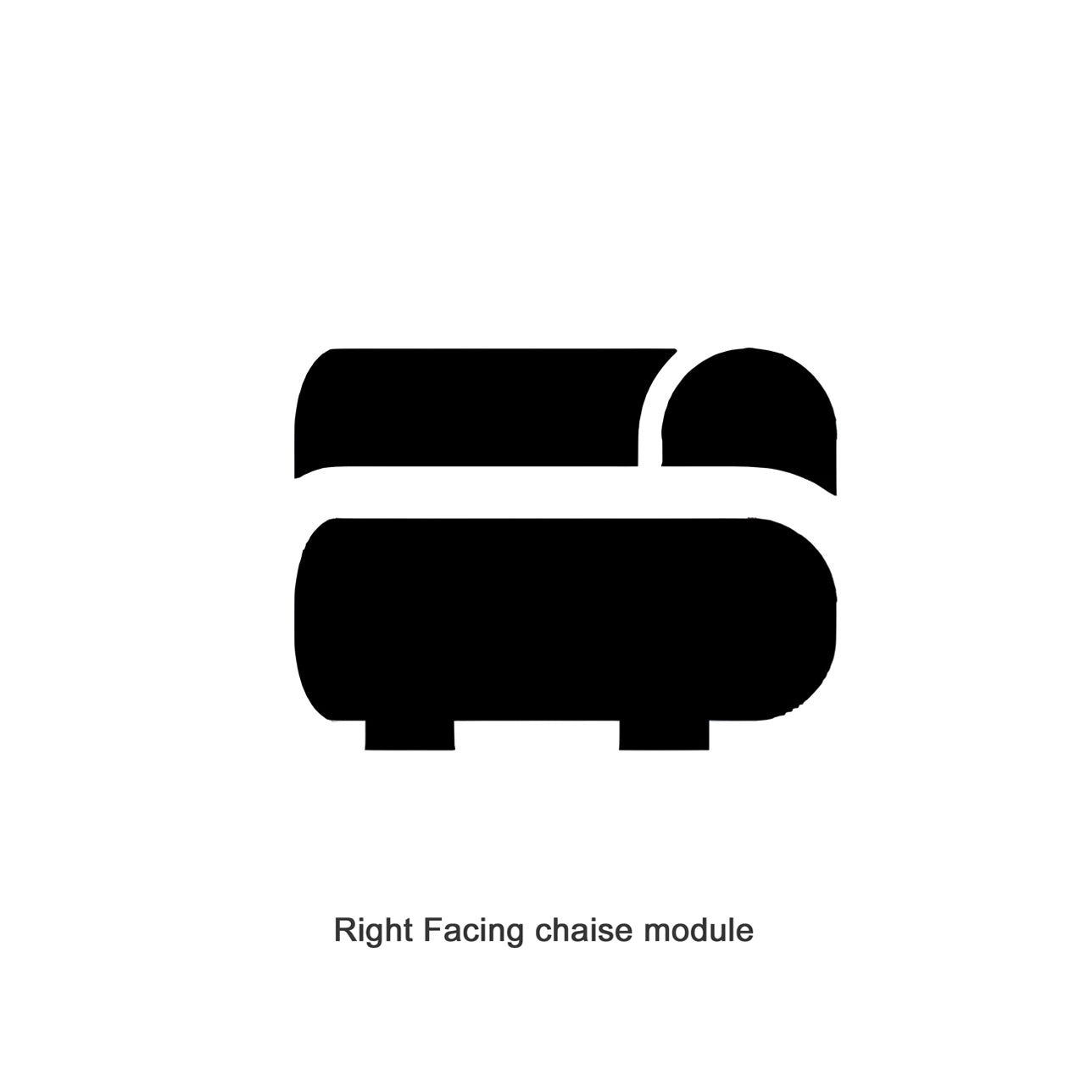 Plump Sofa Modules: Right Chaise Lounge