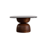Nera Table: Low + Oiled Walnut