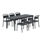 Linear Steel Table: Black