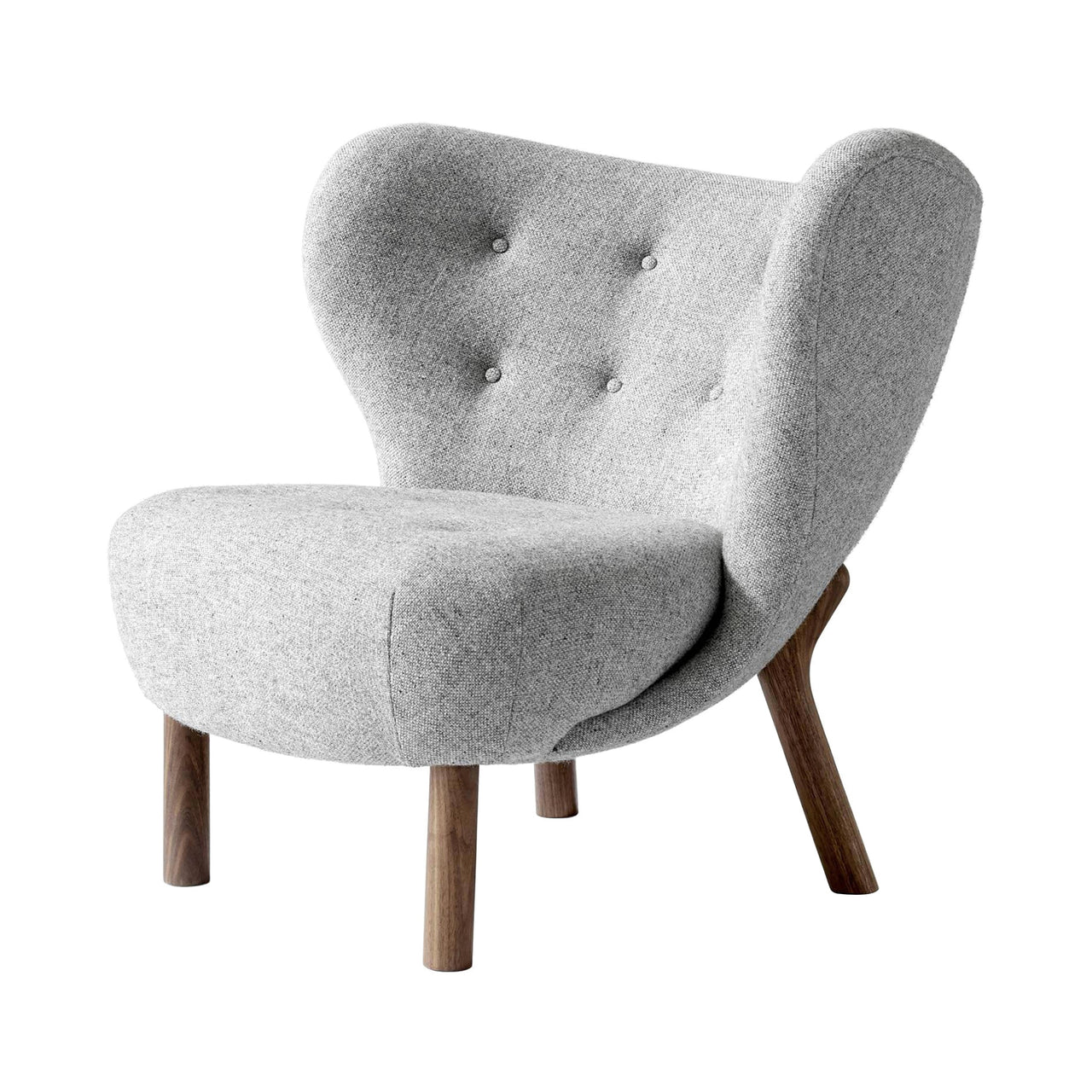 Little Petra Lounge Chair: VB1 + Oiled Walnut + Hallingdal 130