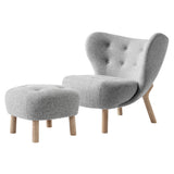 Little Petra Lounge Chair VB1 + Pouf ATD1 + Oiled Oak