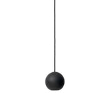 Liuku Base Pendant Light: Ball + Black Stained Lacquered
