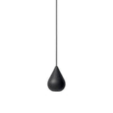 Liuku Base Pendant Light: Drop + Black Stained Lacquered