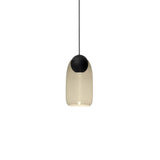 Liuku Pendant Ball Light: Smoked + Black Stained Lacquered