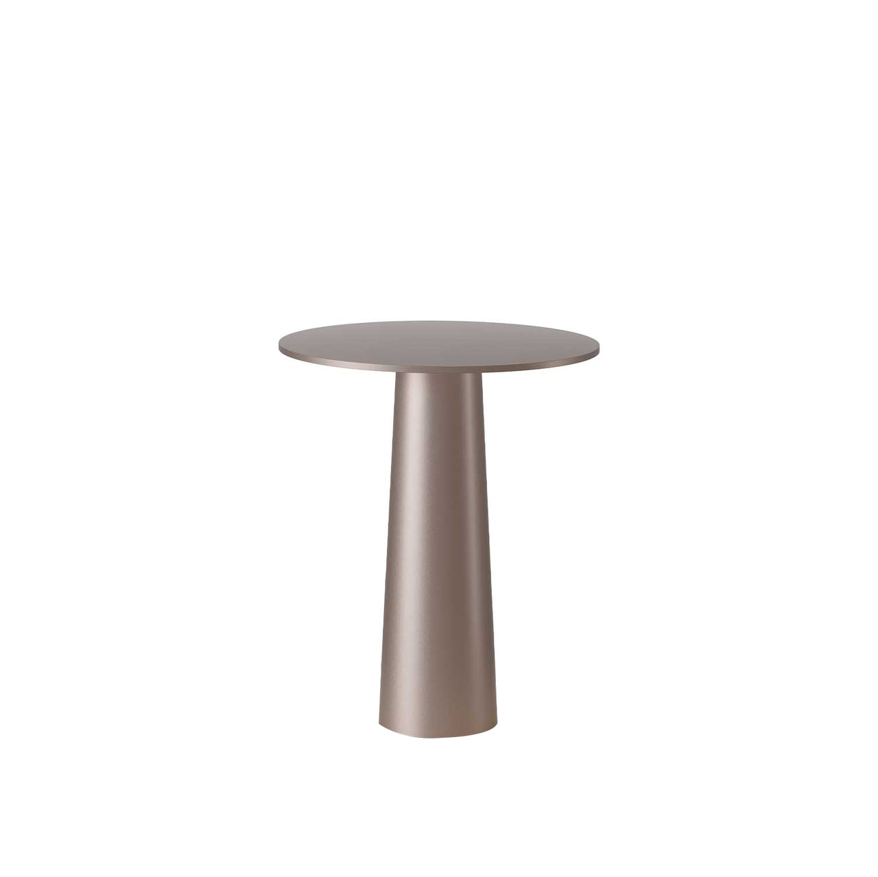 Lix Mini Table: Bright Bronze