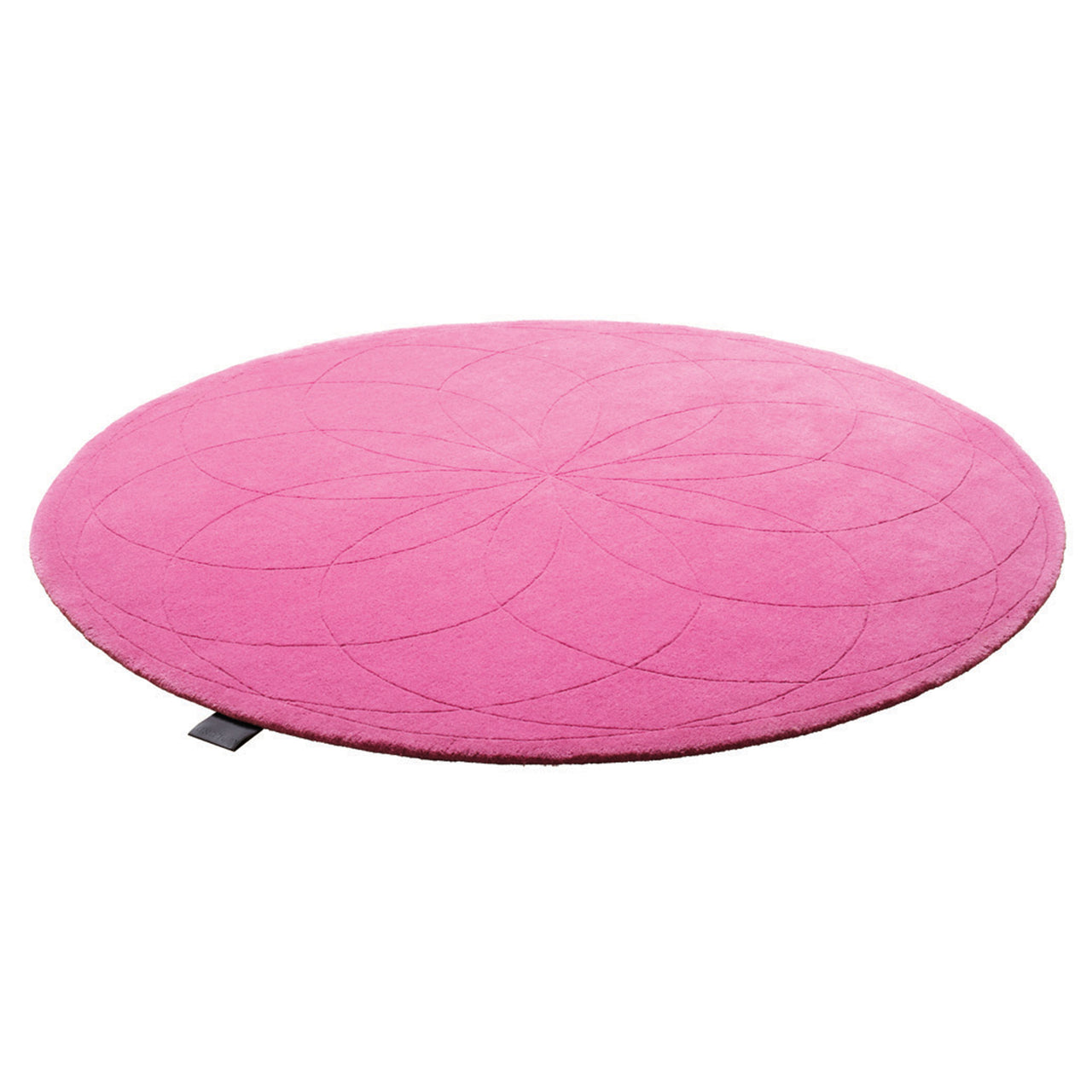 Lotus Round Rug: Extra Large + Light Fuchsia