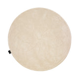 Lotus Round Rug: Small + Light Beige