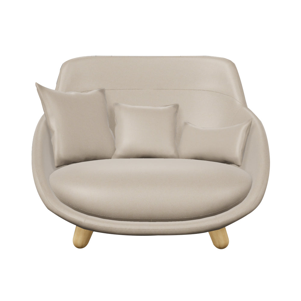 Love Sofa: Highback + White Wash Stained