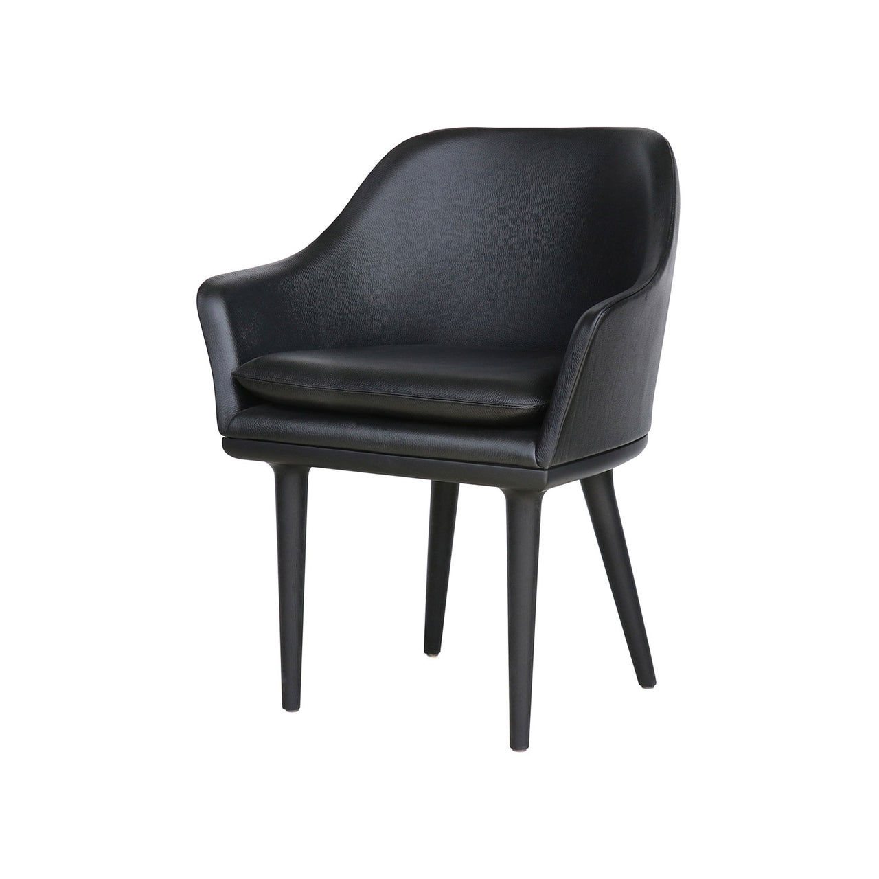 Lunar Dining Chair: Small + Black Oak