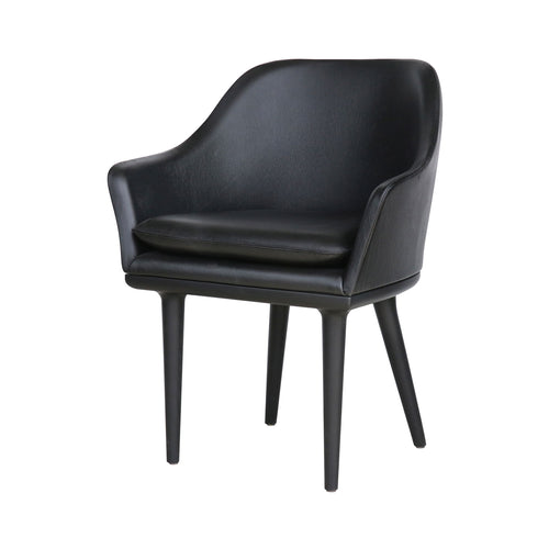 Lunar Dining Chair: Large + Black Oak