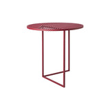 ISO Side Table: Round + Burgundy