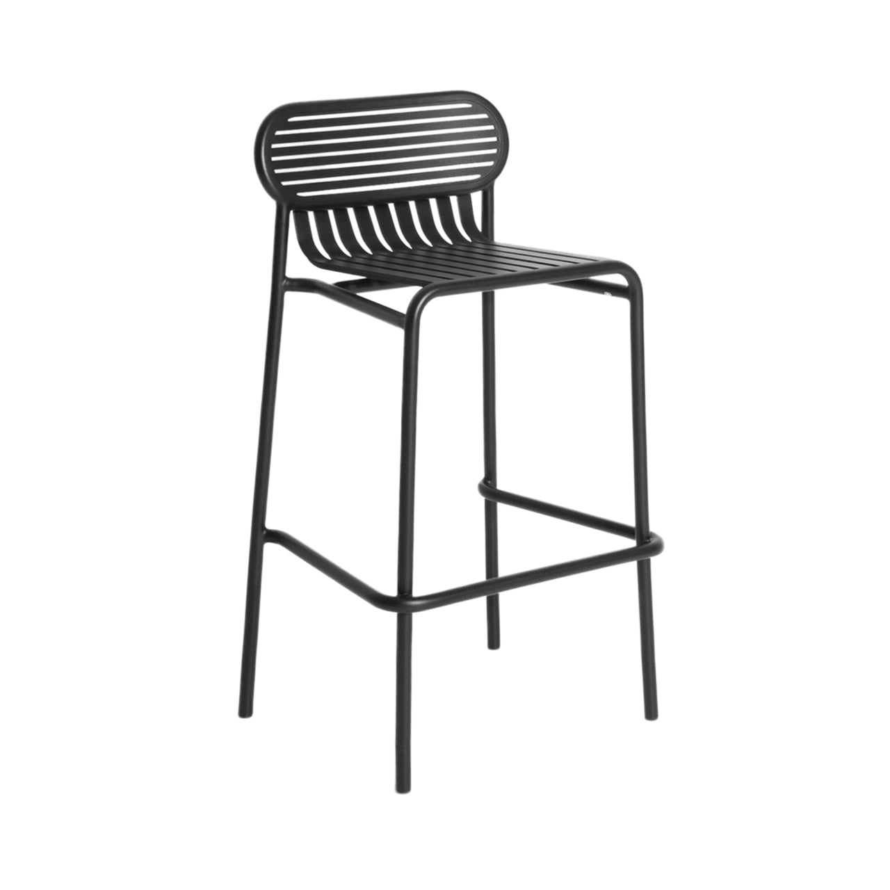 Week-End Stacking Bar Stool: Black