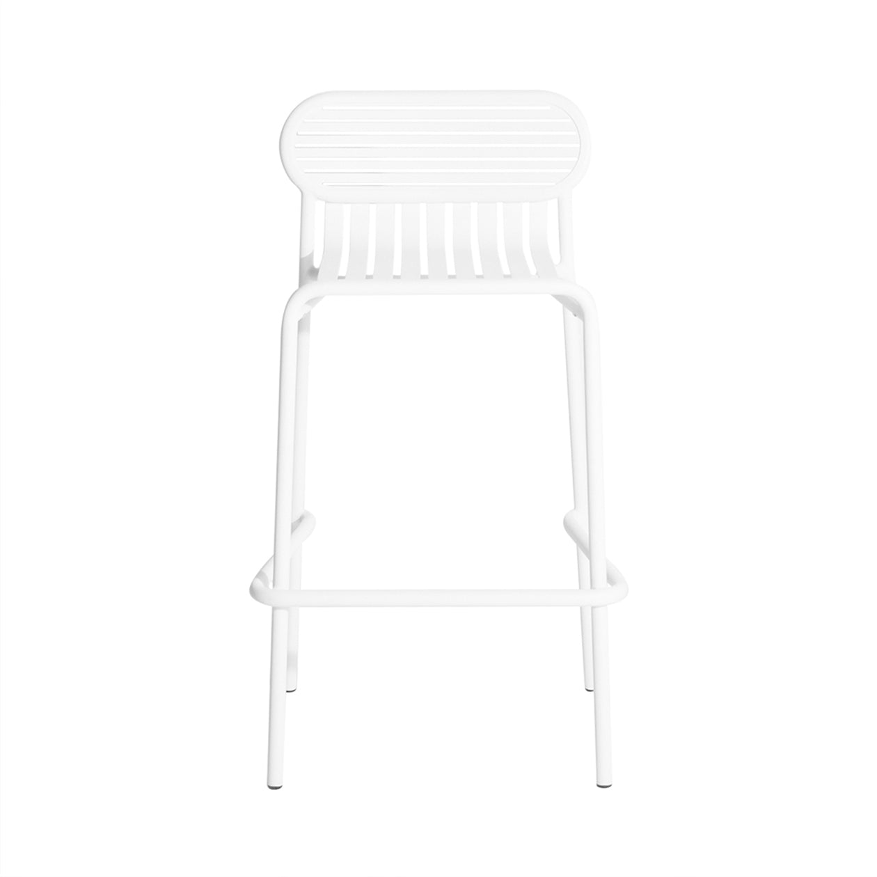 Week-End Stacking Bar Stool: White