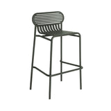 Week-End Stacking Bar Stool: Glass Green