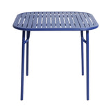 Week-End Square Dining Table with Slats: Blue