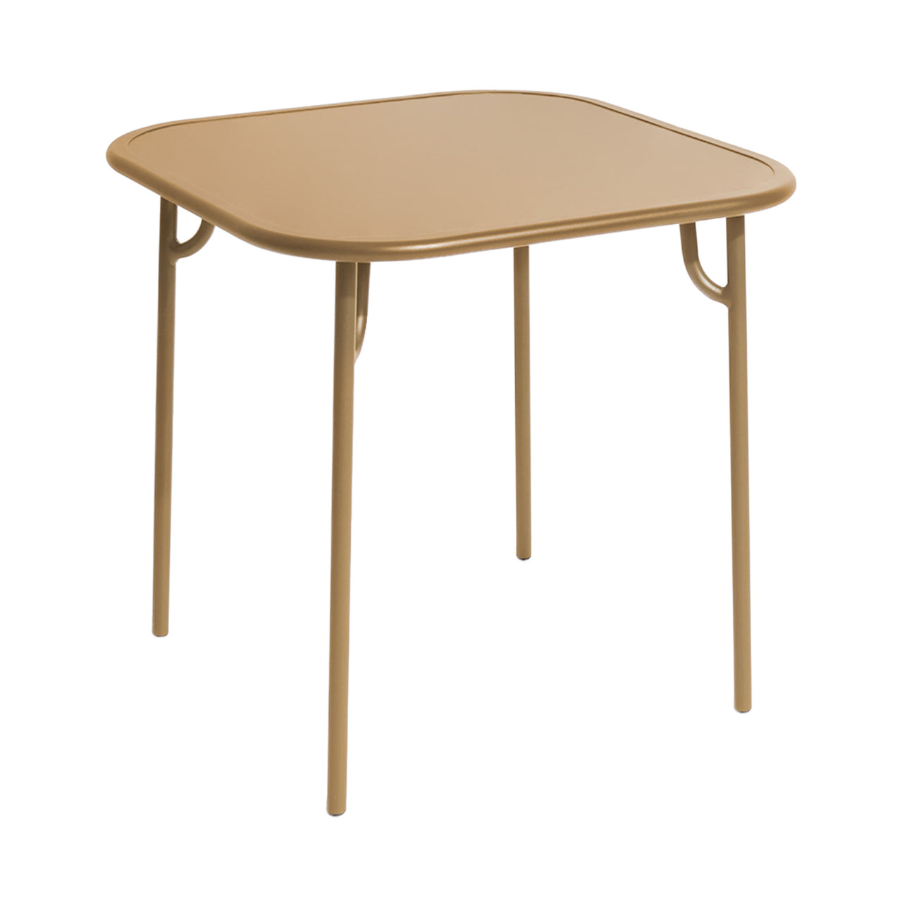 Week-End Square Dining Table: Gold