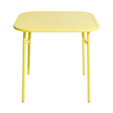 Week-End Square Dining Table: Yellow