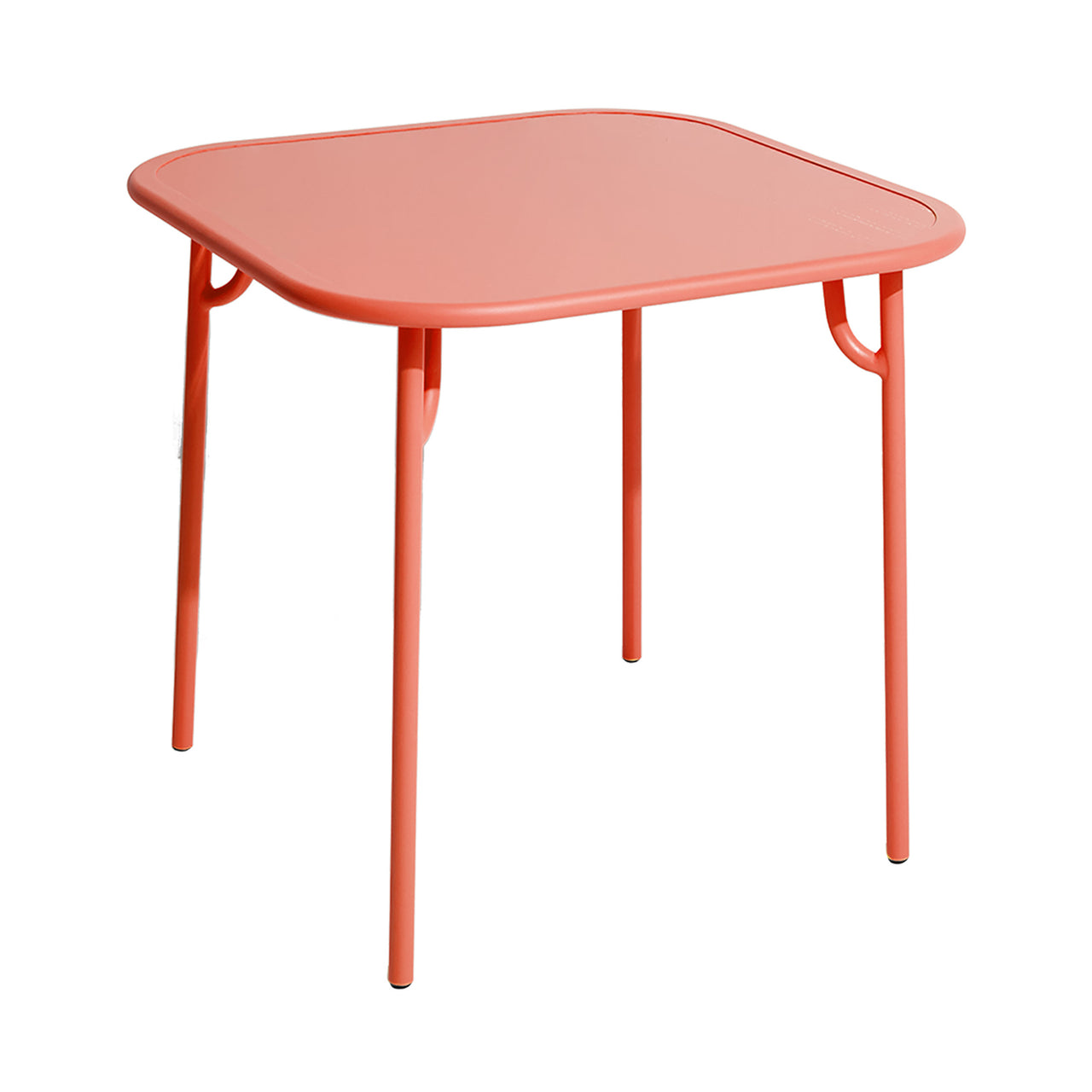 Week-End Square Dining Table: Coral