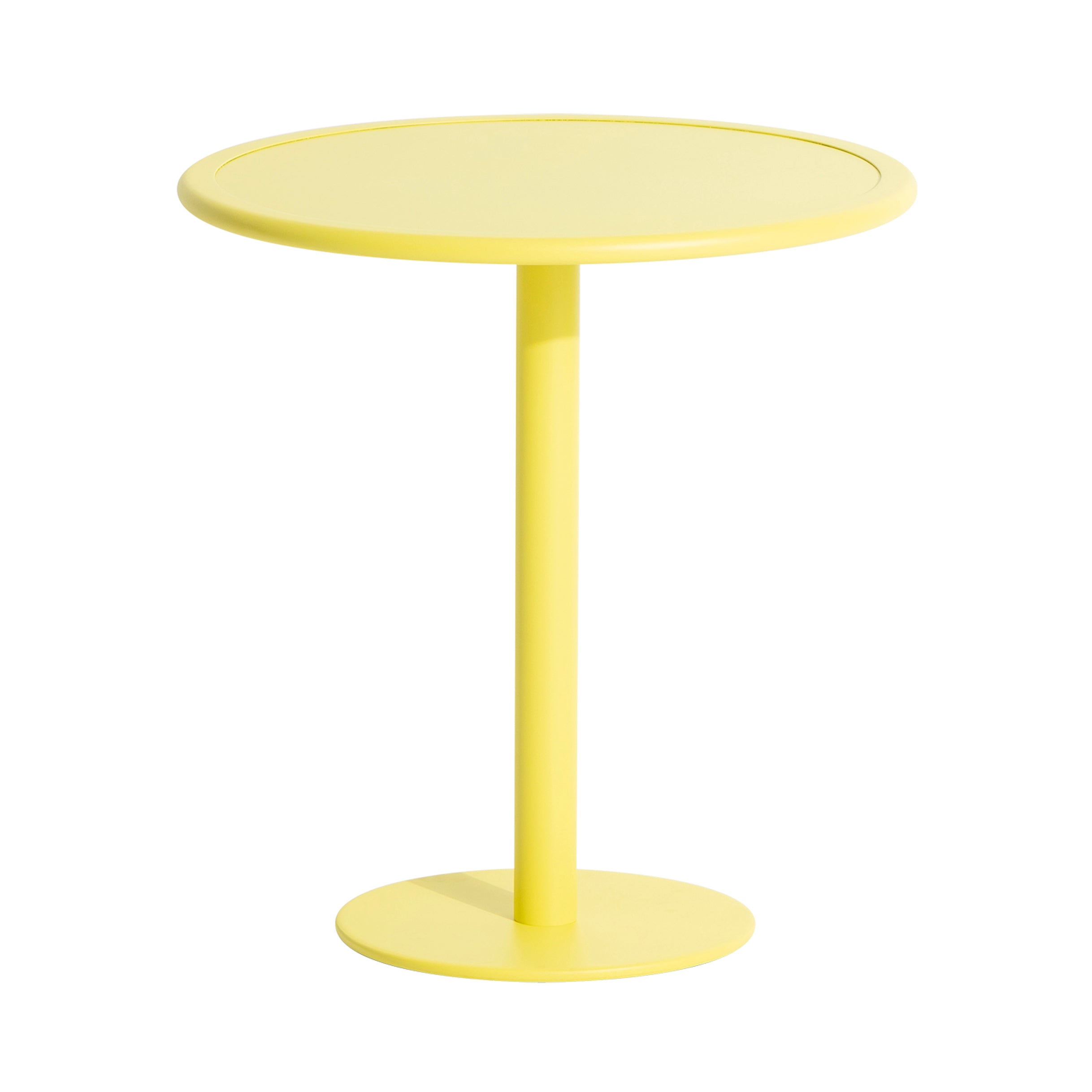 Week-End Bistro Table: Round + Yellow