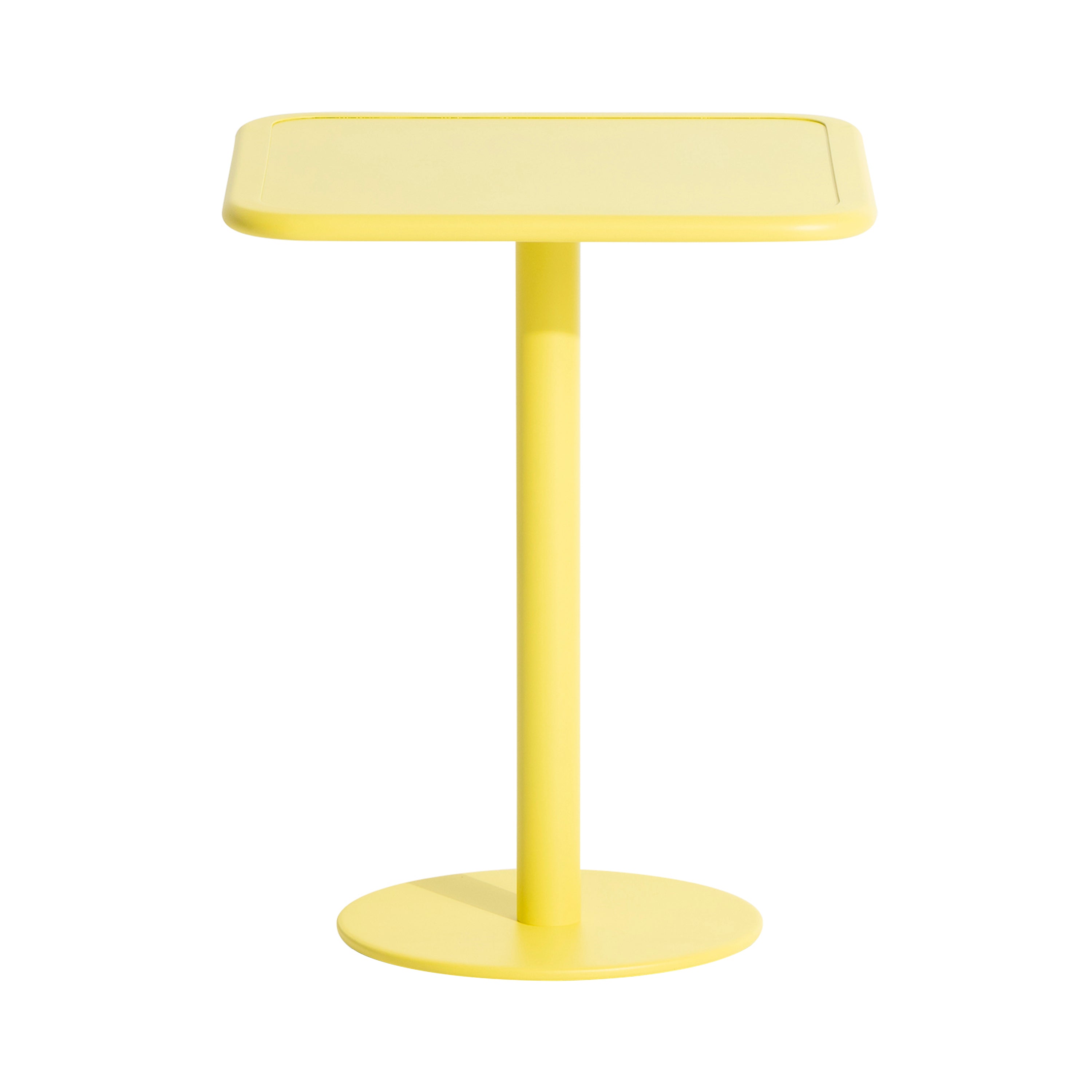 Week-End Bistro Table: Square + Yellow