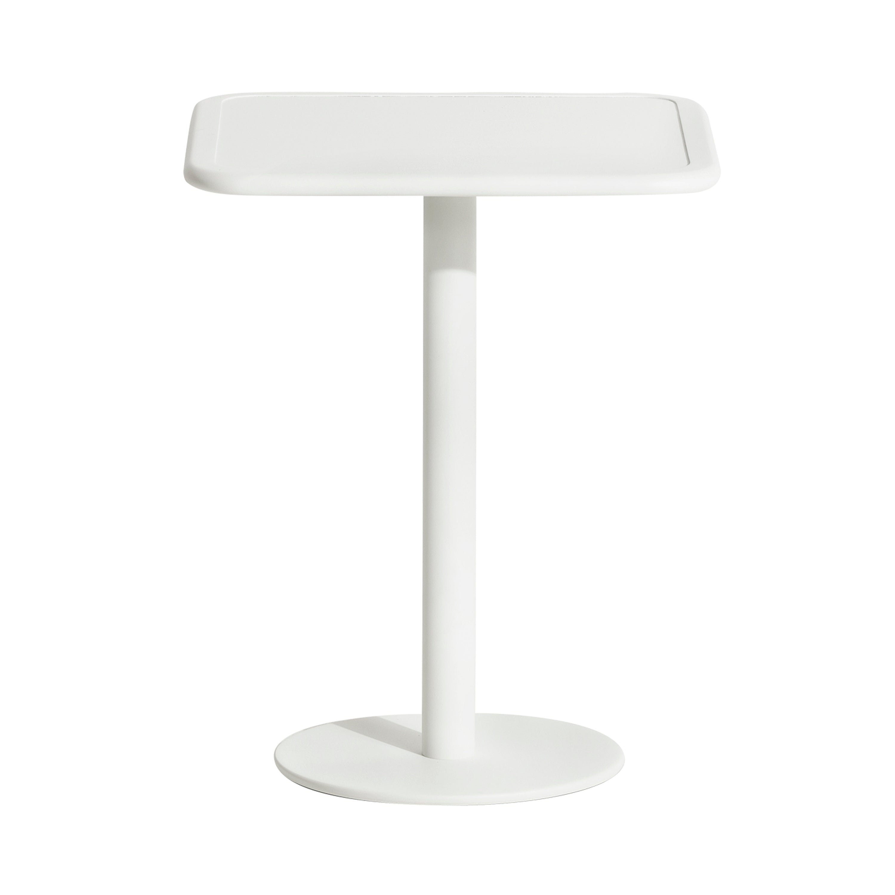 Week-End Bistro Table: Square + White