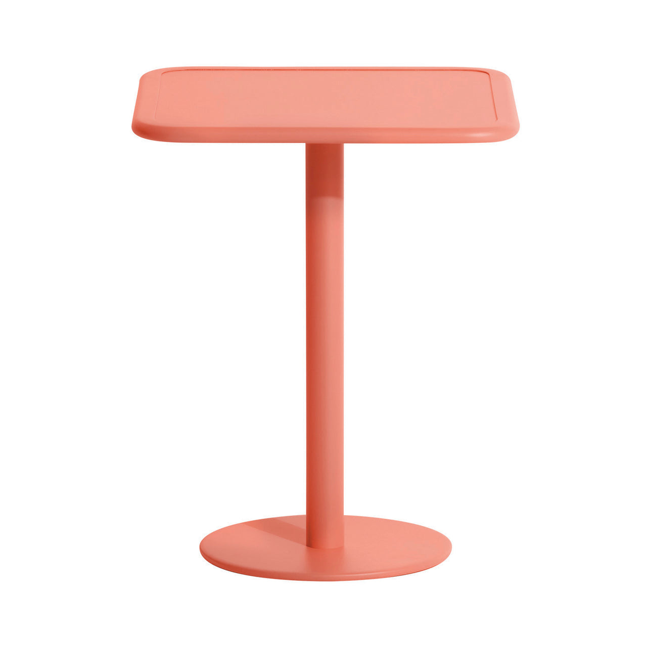 Week-End Bistro Table: Square + Coral