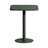 Week-End Bistro Table: Square + Glass Green