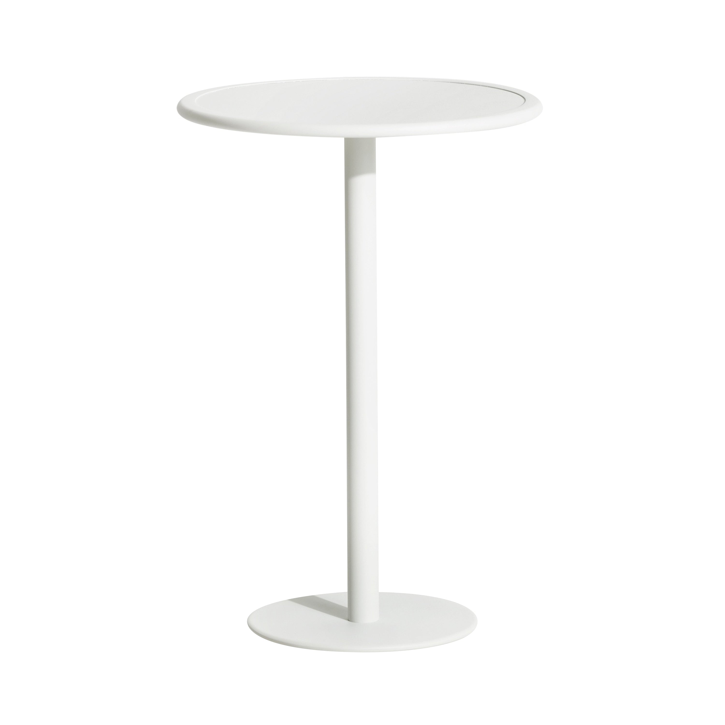 Week-End High Table: Round + White