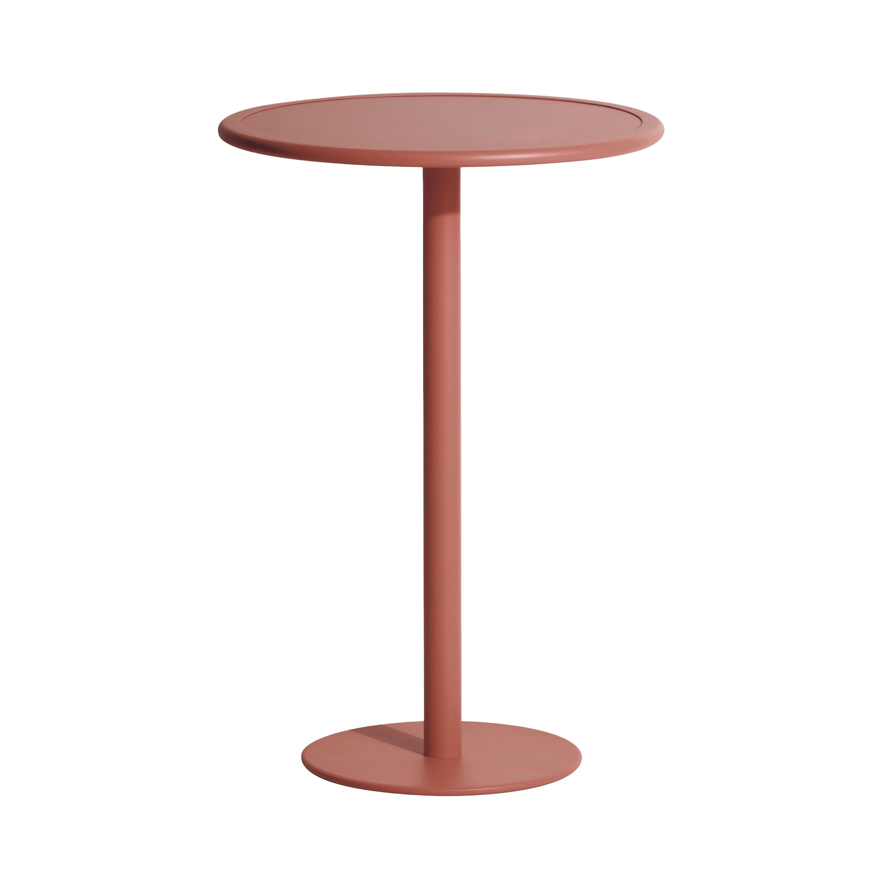 Week-End High Table: Round + Terracotta