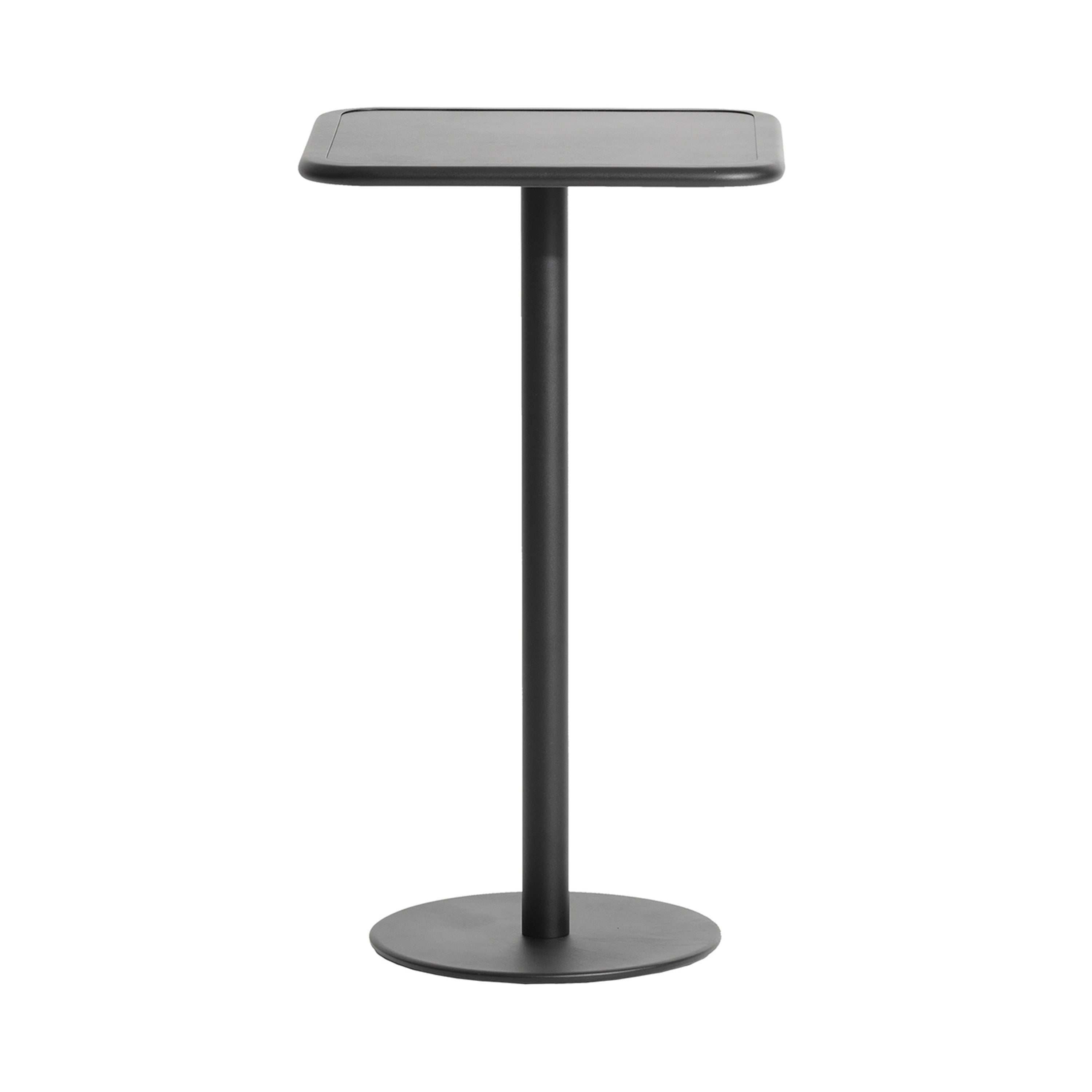 Week-End High Table: Square + Black