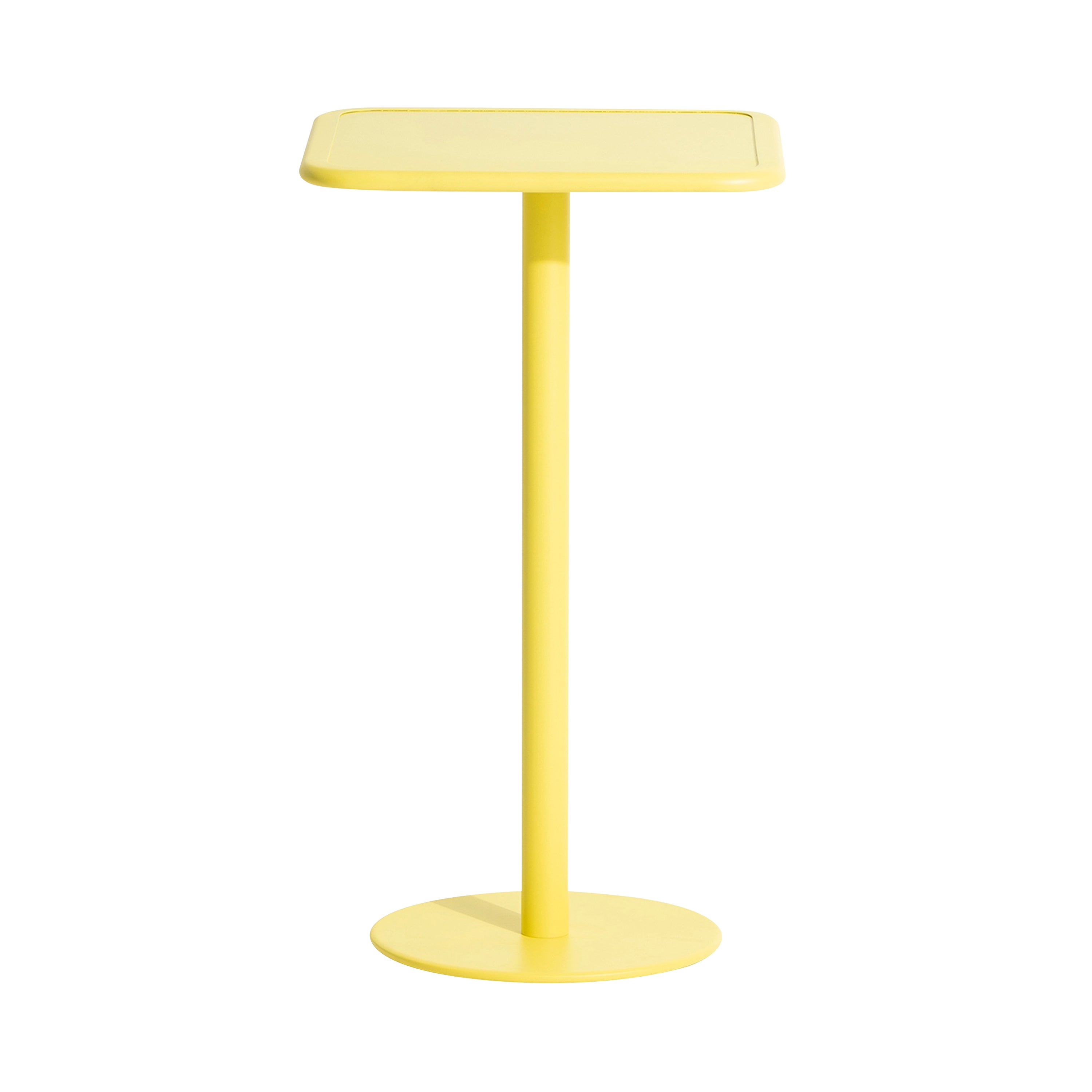 Week-End High Table: Square + Yellow