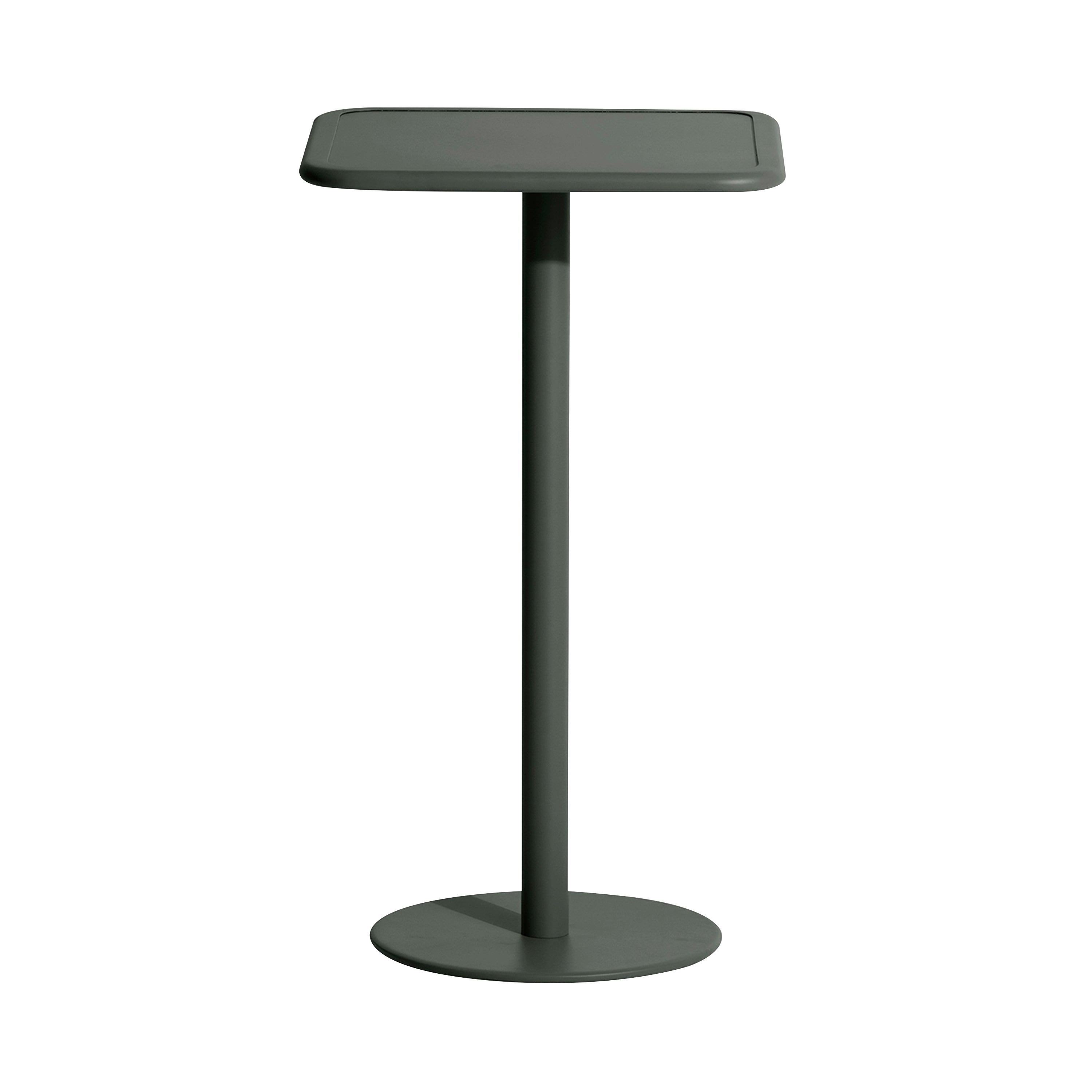 Week-End High Table: Square + Glass Green