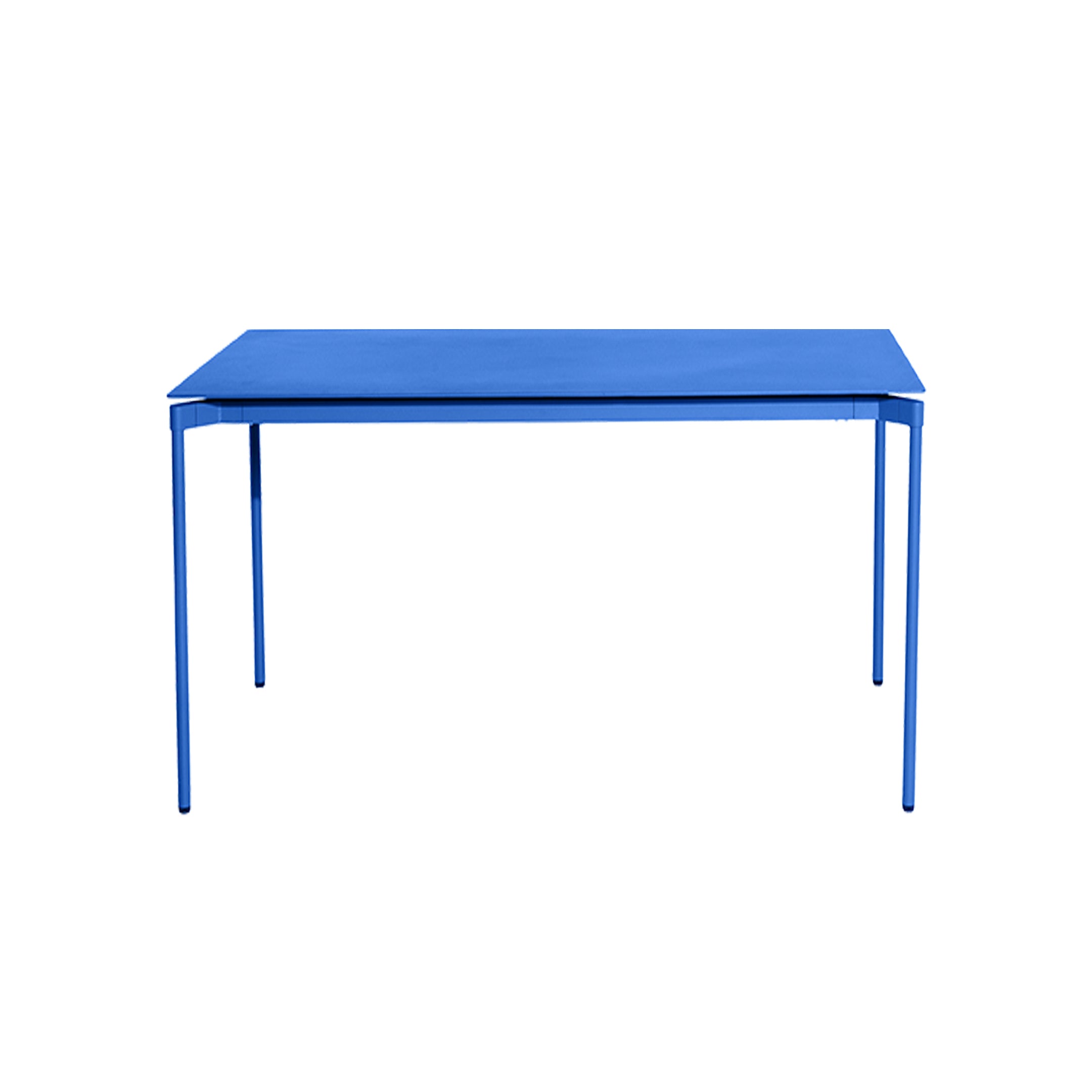 Fromme Dining Table: Square + Blue