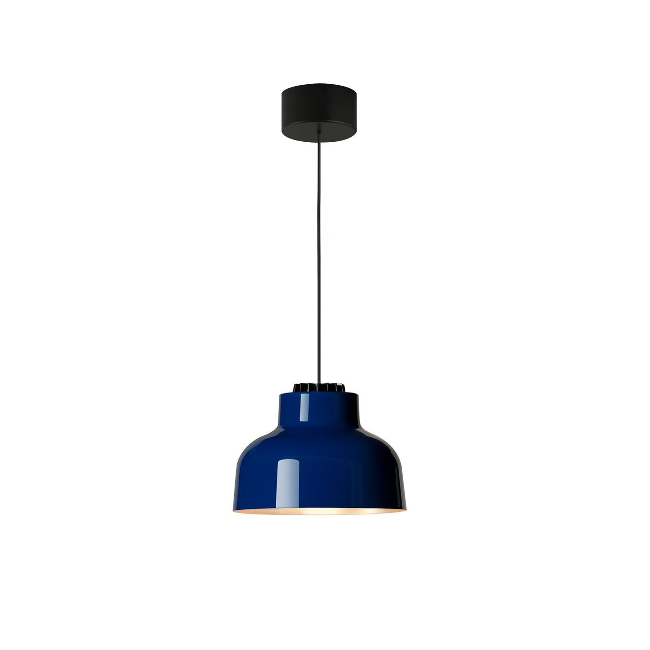 M64 Pendant Lamp: Ultramarine Blue + Black