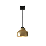 M64 Pendant Lamp: Polished Brass + Black